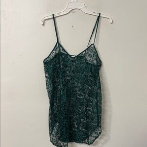 Elegant Lace Chemise in Green 90’s